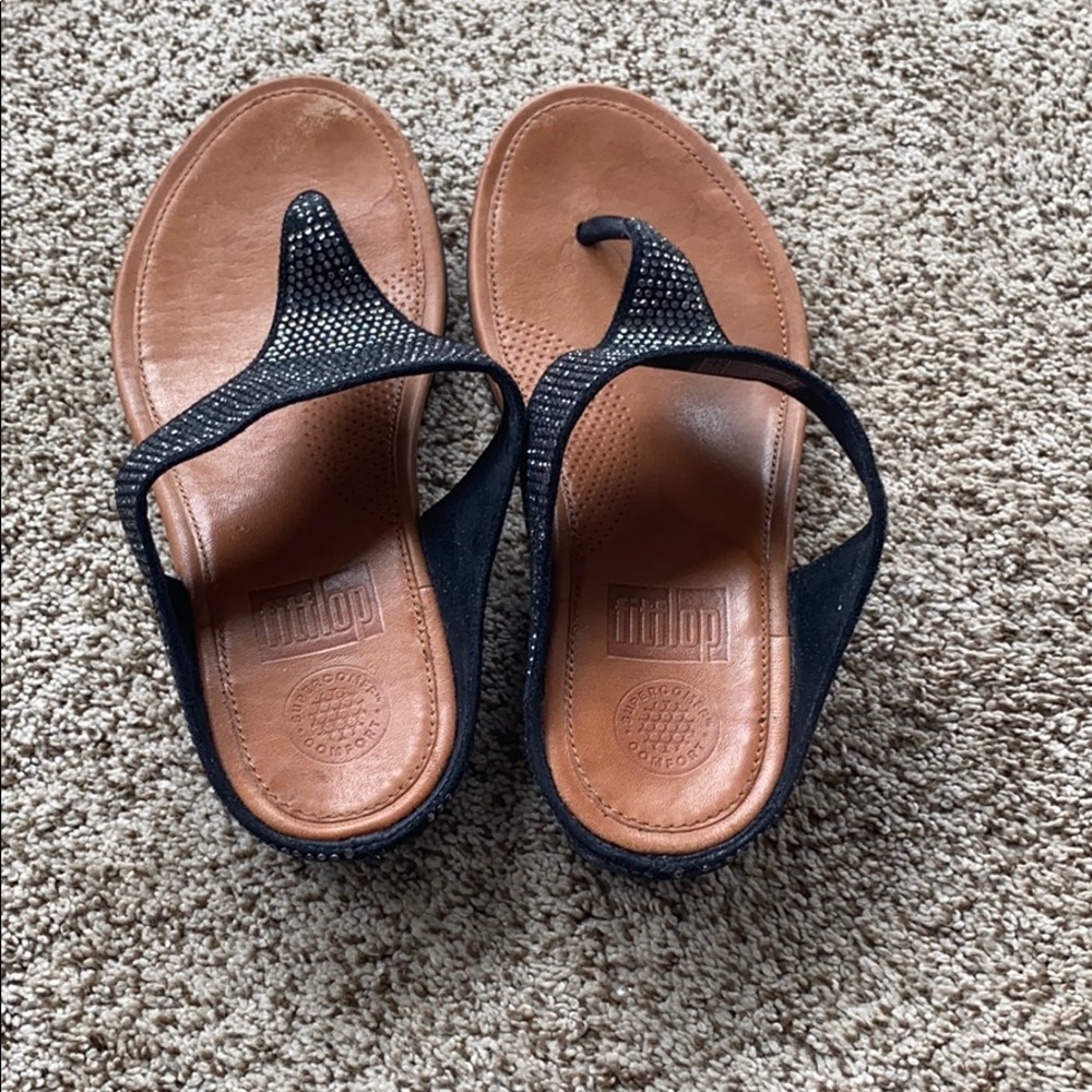 Fit Flop rhinestone sandals size 6